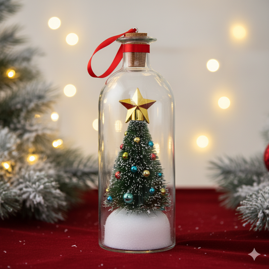 Recordable Christmas Tree Message In A Bottle