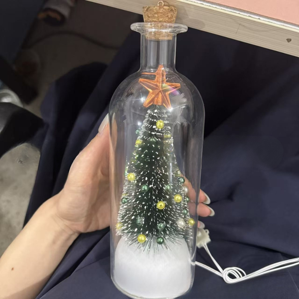 Recordable Christmas Tree Message In A Bottle